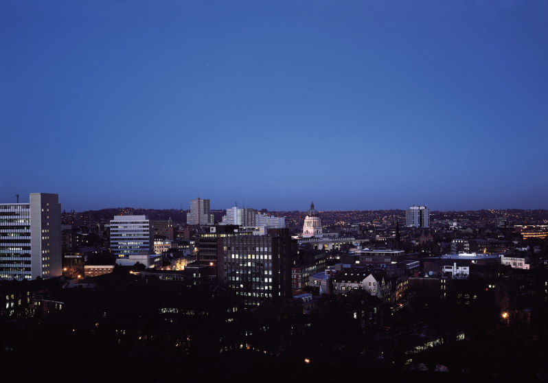 City at Night – credit Marketing Nottingham
