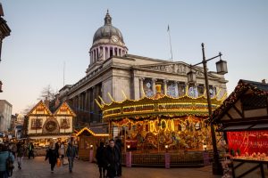 Christmas Markets with City Hall in the background