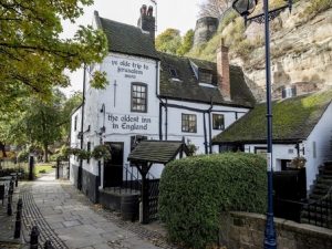 Ye Olde Trip to Jerusalem on a sunny day in Nottingham