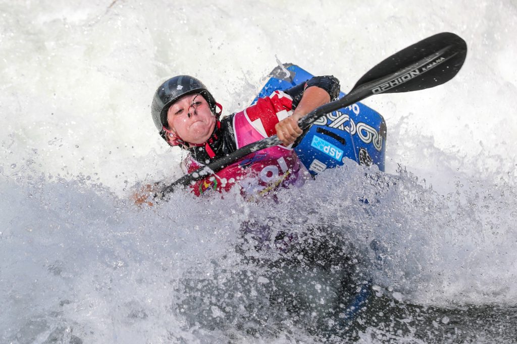 White water rafting at the National Watersport centre