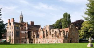 Shot of Rufford Abbey in the sunshine