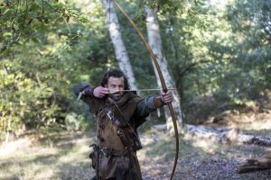 Robin Hood in the historic surroundings of Sherwood Forest