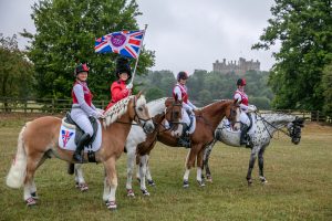 Performers rehearsing for the festival of the horse