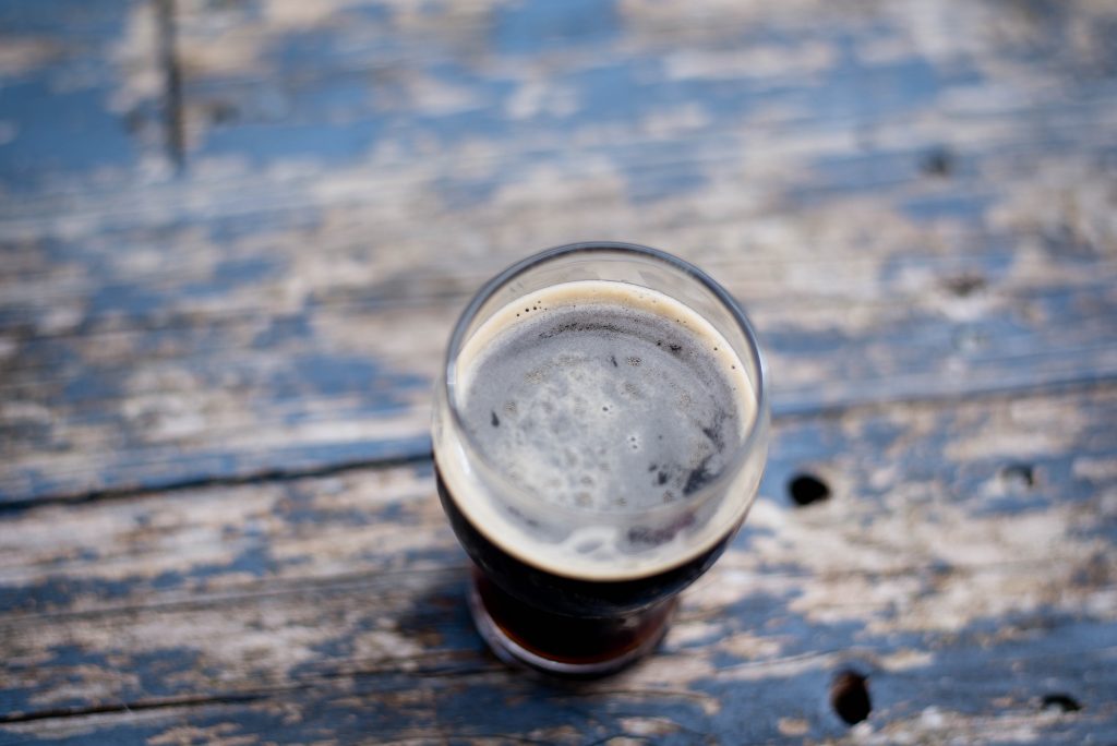 image of a pint on a table for illustrative purposes