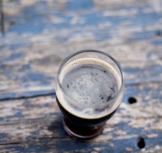 image of a pint on a table for illustrative purposes
