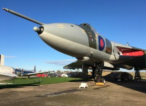 Vulcan aircraft following a repaint at the Newark air museum