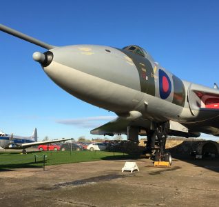 Vulcan aircraft following a repaint at the Newark air museum