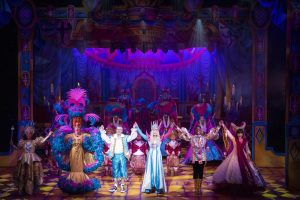Joe Pasquale on the stage at Snow White pantomime