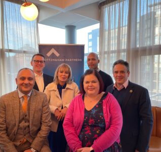Marketing Nottingham's new directors posing for a photograph