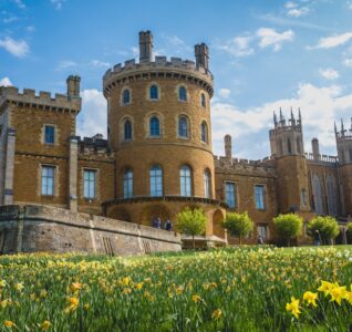 Belvoir Castle on a sunny day