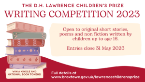 Graphic for the DH Lawrence writing competition.