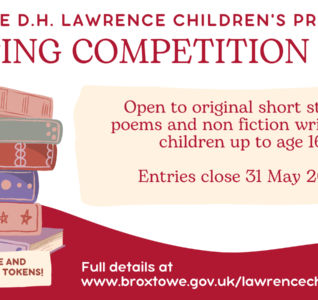 Graphic for the DH Lawrence writing competition.