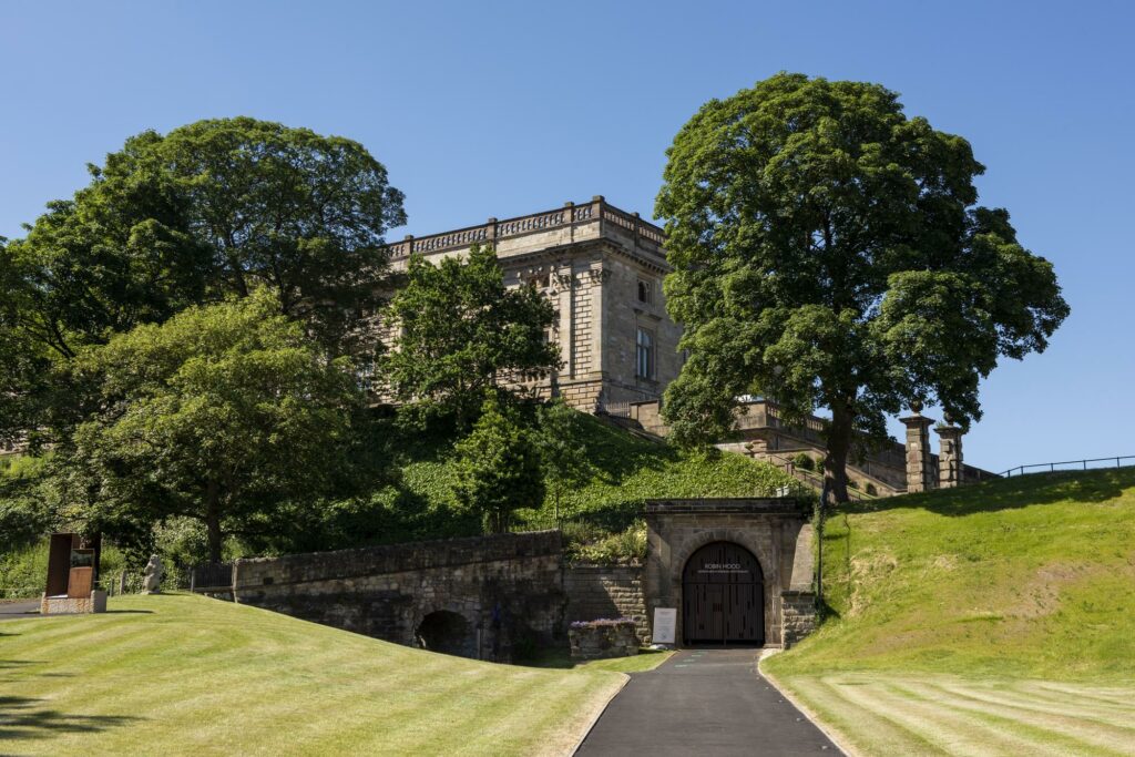 Nottingham castle on a sunny day.