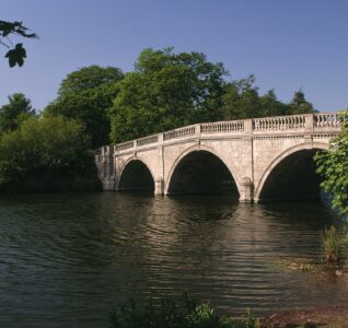 Clumber Bridge in the summer