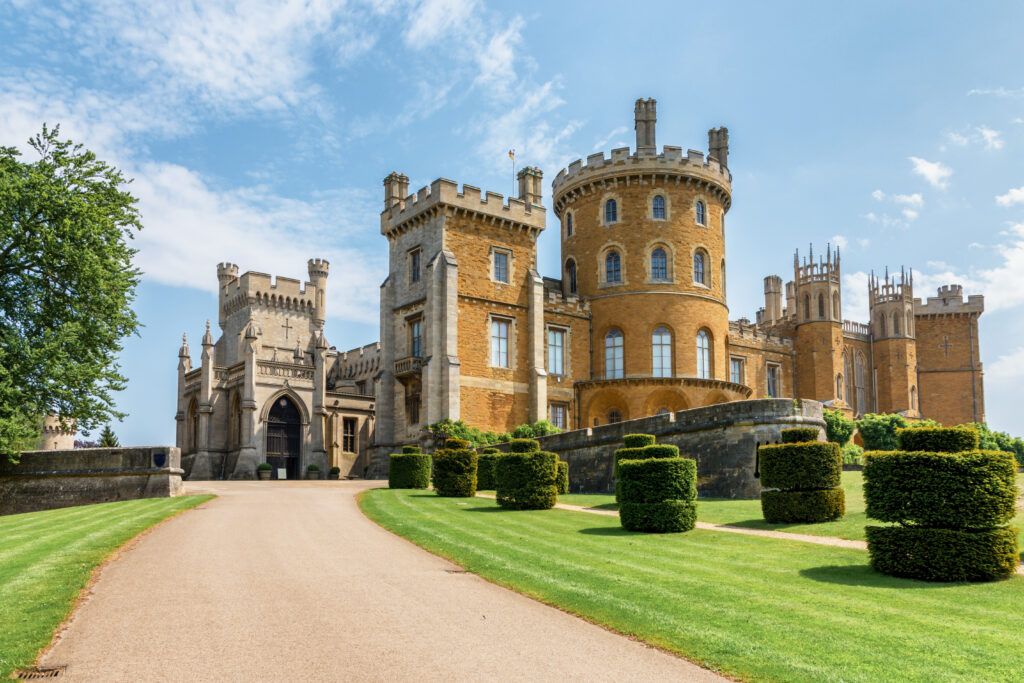 Belvoir Castle in the Sunshine.