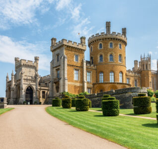 Belvoir Castle in the Sunshine.