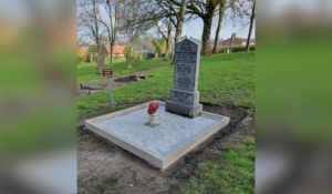 The restored Lawrence Family Grave