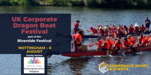 Banner advertising the Nottingham Dragon Boat Race