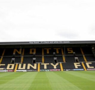 Stand at Meadow Lane, the home of Notts County FC