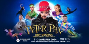 Peter pan advertising poster for the Motorpoint arena nottingham