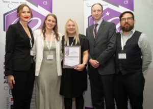 Representatives from Nottingham City Council winning an award