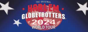 Harlem Globetrotters logo for advertising their 2024 world tour