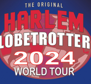 Harlem Globetrotters logo for advertising their 2024 world tour