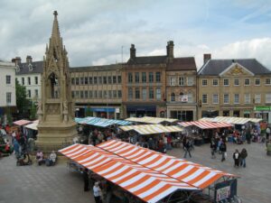Areal Photo of Mansfield's Market Place