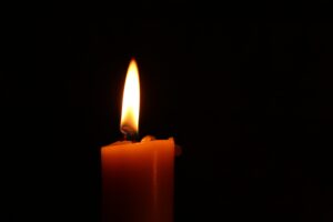 Candle in the dark