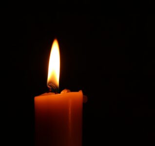 Candle in the dark