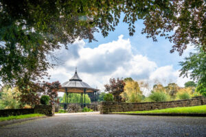 Park in Mansfield with a bandstand