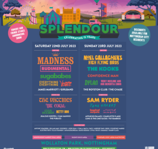 Poster with finalised set times