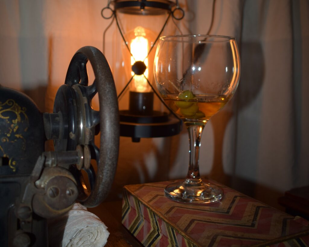 Gin cocktail by Gaslight at the DH Lawrence Museum