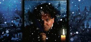 Shot of ebeneezer scrooge from the promo shots for the production.