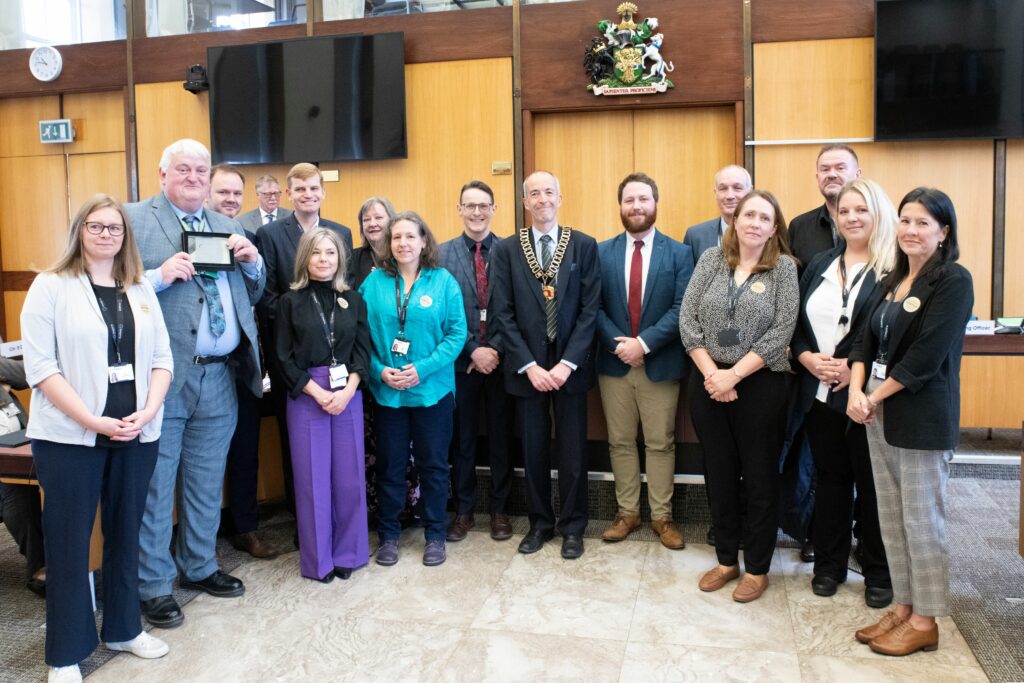 Inspire Learning team posting for a photo together following an ofsted inspection