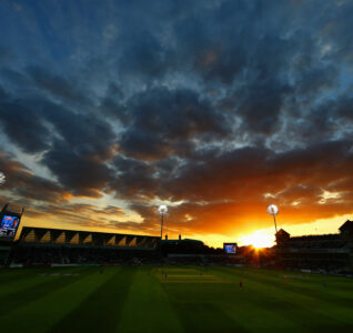 Trent bridge at dusk