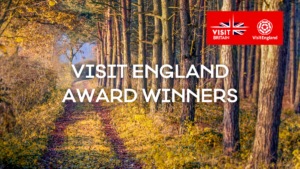Shot of Sherwood Forest with the Text, "Visit England Award Winners" overlaid.
