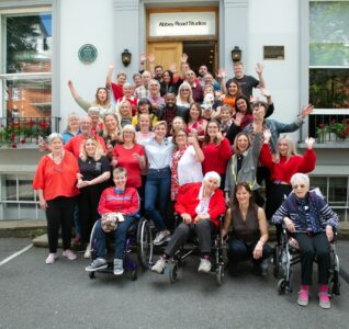 Our dementia choir at the Abbey Road Studios.