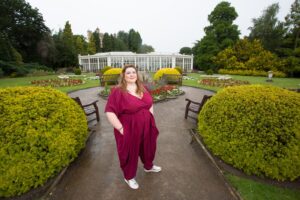 Portrait of Katherine Jewkes in the gardens at Wollaton
