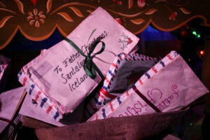 Letters to santa in a bag