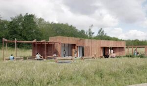 Artists impression of the Bennely Viaduct visitor centre