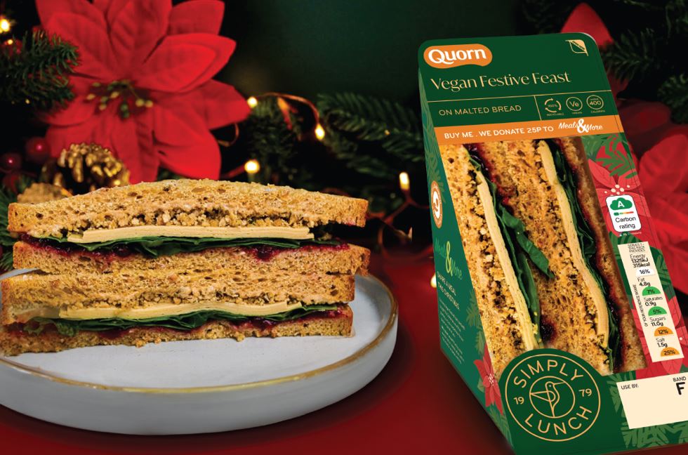 Photo of a supermarket sandwich in the package.