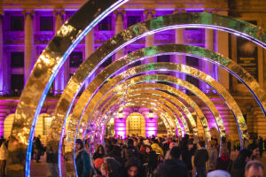 Picture took inside the tunnel at last year's light night.