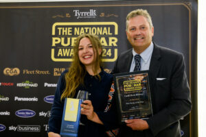 The Castle Rock Brewery team accepting their award