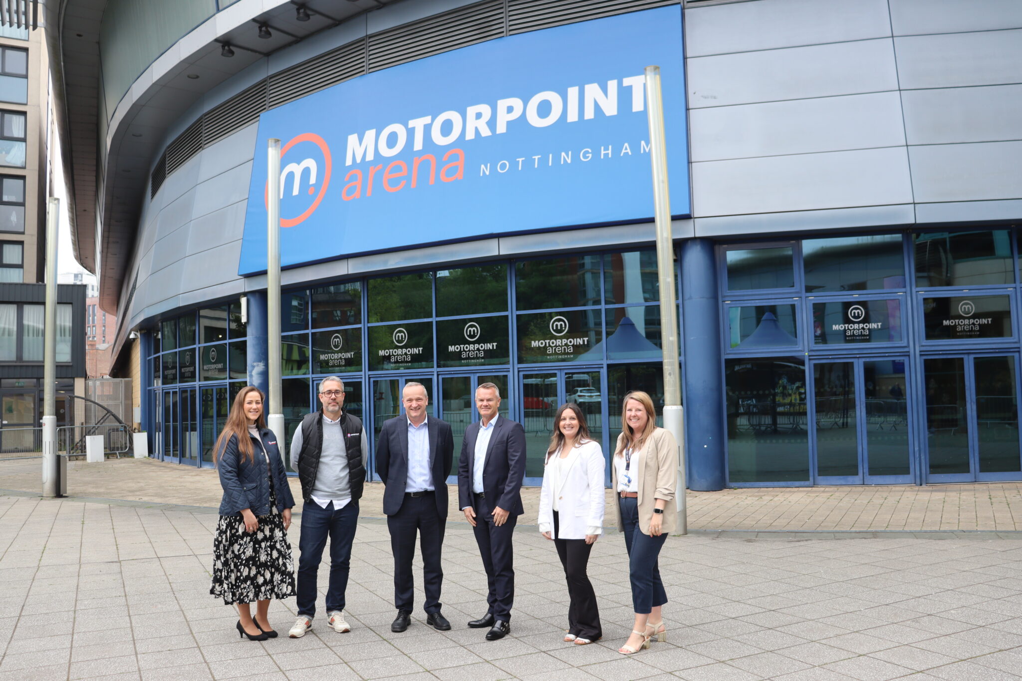 Key Motorpoint Motorpoint Arena team L- R: Rachel Lloyd-Richards (Head of Brand ...