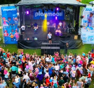 Playmobile stage at Gloworm 2024