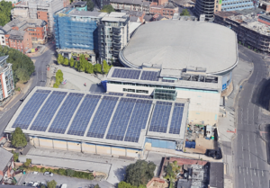 Motorpoint Arena solar panels installation