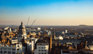 Nottingham city skyline