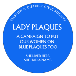 Graphic of a blue plaque promoting the campaign