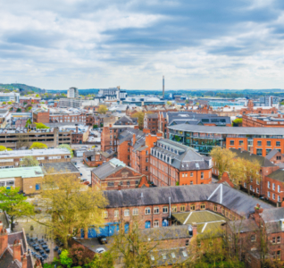 Nottingham City Aerial Photo, source: Canva